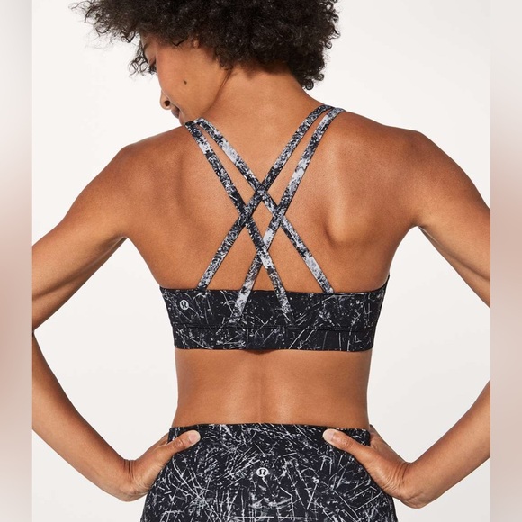 Lululemon Size 6 Energy Bra W2AM5S Nulux Alouette Limited Edition Print - Picture 2 of 7